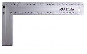 Угольник Ultima, 250 мм, алюминиевый, литой