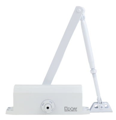 DORF Дверной доводчик L-8224, Белый  DORF Дверной доводчик L-8224, Белый