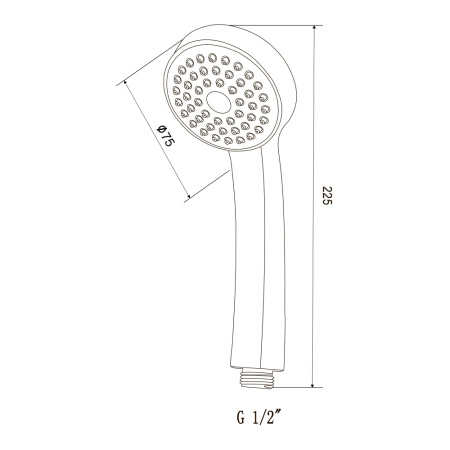 Лейка для душа D101