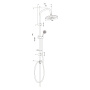 Душевой гарнитур с верхним душем KDC02