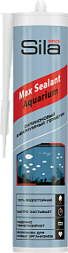 Герметик силиконовый аквариумный, черный, Sila PRO Max Sealant Aquarium, 290 мл
