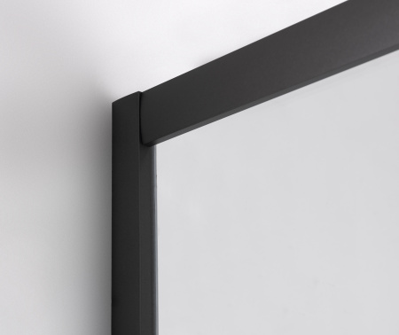 Душевой уголок DUERO, прямоугольный, шоверама, черный DR-128CR-SH-GB