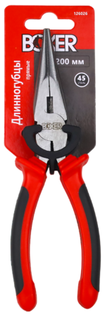  Длинногубцы Boxer, прямые, 200 мм