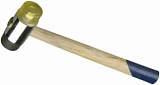 Молоток рихтовочный, 35 мм (пластик/резина), деревянная рукоятка