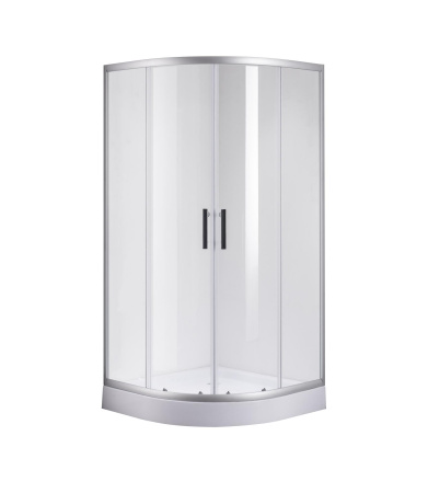 Душевой уголок MINO, прозр. стекла, полукруг, хром MN-90PСCS-SD-C