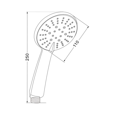 Лейка для душа D125