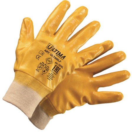 Перчатки с облегченным нитриловым покрытием, манжета, обливные, ULTIMA, ULT400LF Перчатки с облегченным нитриловым покрытием, манжета, обливные, ULTIMA, ULT400LF
