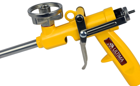 Пистолет ULTIMA Stout для монтажной пены, цельнометаллический с регулятором подачи