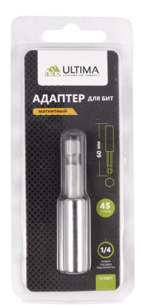 Адаптер для бит Ultima, 1/4", магнит