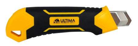 Нож Ultima, 18 мм, автоматическая фиксация, черное лезвие Sk5 Нож Ultima, 18 мм, автоматическая фиксация, черное лезвие Sk5
