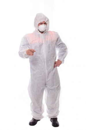 Комбинезон защитный (Спанбонд, 60 г/м2), 30 штук в мешке, размер L Комбинезон защитный (Спанбонд, 60 г/м2), 30 штук в мешке, размер L