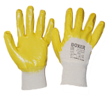 Перчатки с облегченным нитриловым покрытием, манжета, полуобливные BOXER®