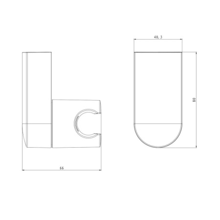 Держатель для душа поворотный S02