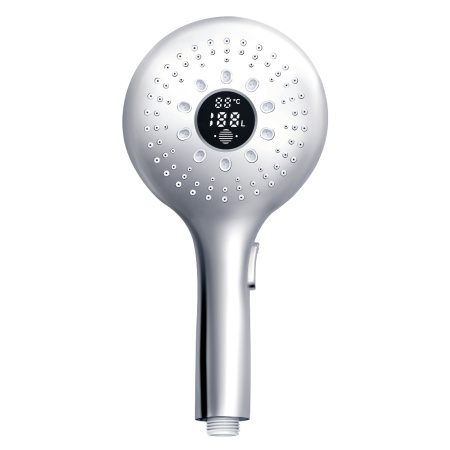 Лейка для душа светодиодная, круглая с дисплеем OLIVE'S D170LED