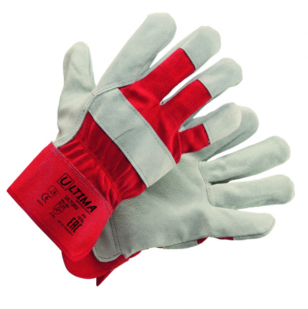 Перчатки комбинированные спилковые ULTIMA, ULT202