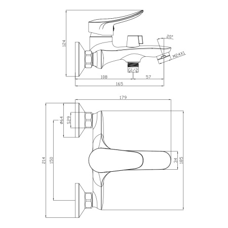 Смеситель для ванны ARRIBA 09201AR