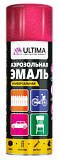 Аэрозольная эмаль с металл.эффектом, ULTIMA, Ягодный красный металлик, 520 мл