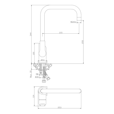 Смеситель для кухни SEVILLA 20432SV
