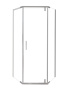 Душевой уголок VIAR, прозр. стекла, 5-тиугольный,  хром VR-90C5-SW-C
