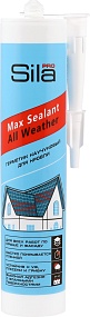 Каучуковый герметик для кровли, бесцветный, Sila PRO Max Sealant ALL Weather, 290 мл
