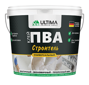 Клей ПВА ULTIMA Строитель, ведро 2,3 кг