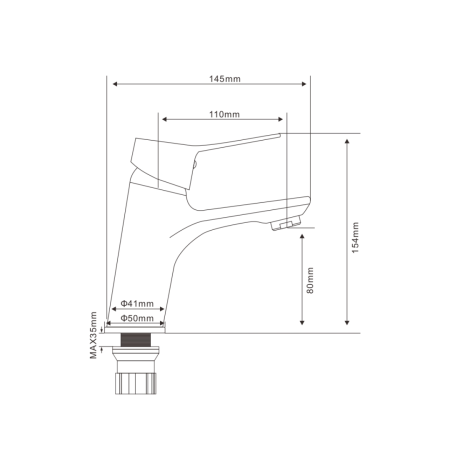 Смеситель для раковины AVIA, AV17100