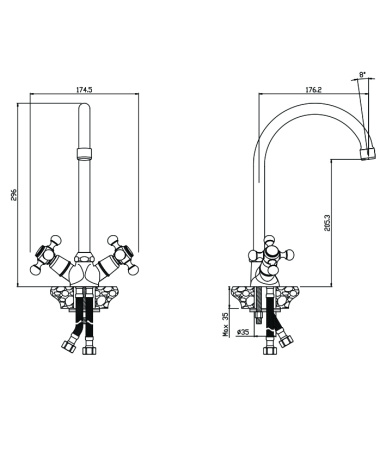 Смеситель для кухни GIRONA 01431GR