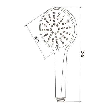 Лейка для душа D123B
