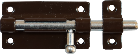 Шпингалет накладной DORF, ЗТ-4, Коричневый