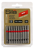 Биты Sila Pro, T30*50мм, сталь S2, магнит., торсионные, 10 шт