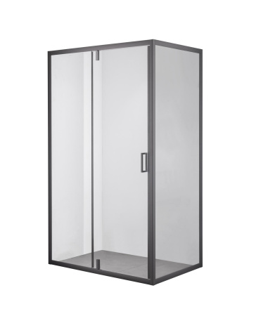 Душевой уголок DUERO, прямоугольный, черный DR-128CR-SW-GB