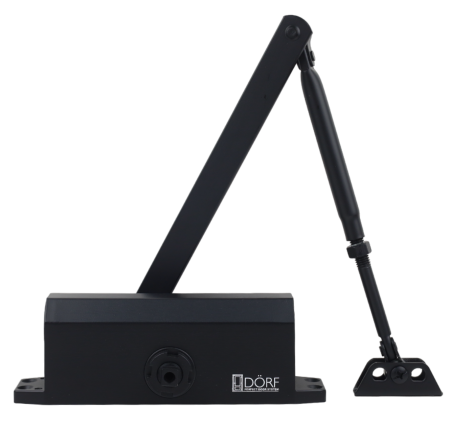  DORF Дверной доводчик L-8224, Чёрный