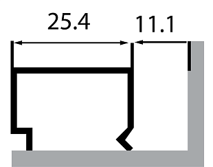 Штапик (под стекло 5мм) Р400-31