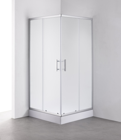 Душевой уголок MINO, прозр. стекла, квадратный, хром MN-90PСS-SD-C