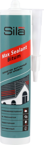 Герметик битумный для крыши, Чёрный, Sila PRO Max Sealant Bitum, 280 мл