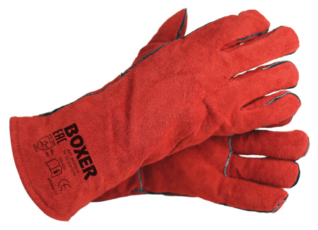 Краги BOXER спилковые утепленные искусственным мехом, BXR3010