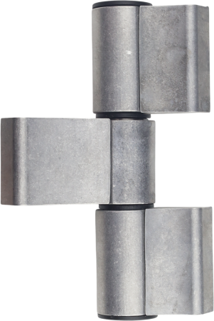 Петля DORF для алюм. дверей, 3-х секционная, с подшип, с крепежом для холод. алюм. (1к.-30 шт), Неокрашенная