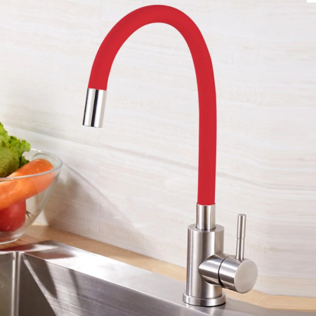 Смеситель для кухни BALEAR 13435-3BLR, красный