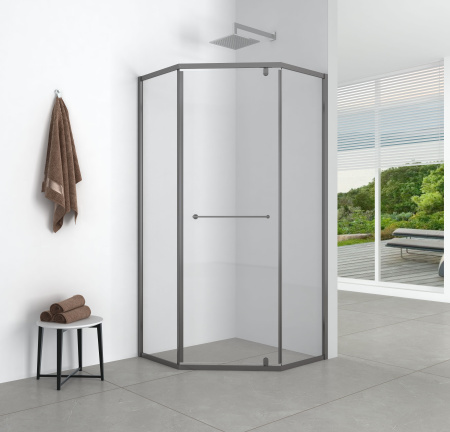 Душевой уголок KABRERA, 5-тиугольный, черный KB-90C5-SW-GB