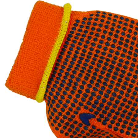 Перчатки BOXER из смесовой пряжи, утепленные акриловым флисом и с ПВХ точкой, BXR1934W