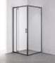Душевой уголок DUERO, квадратный, черный DR-90CS-SW-GB