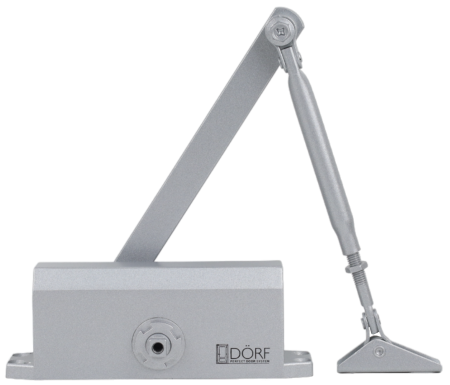 DORF Дверной доводчик L-8226, серебро