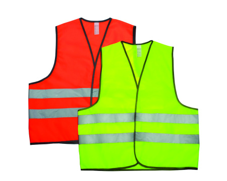 Жилет сигнальный из полиэстера, плотность 100 г/м2, лимонный