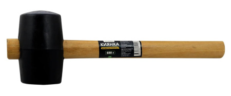 Киянка Ultima, деревянная рукоятка, 680 г, черная резина Киянка Ultima, деревянная рукоятка, 680 г, черная резина
