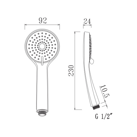 Лейка для душа D013 Лейка для душа D013
