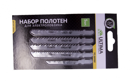 Набор полотен для электролобзика Ultima, по дереву, блистер-5шт