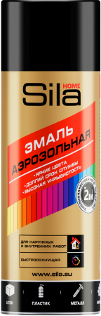 Sila HOME, чёрный матовый, краска аэрозольная
