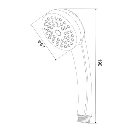 Лейка для душа D121