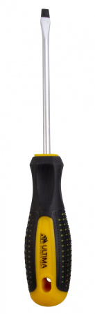 Отвертка Ultima, SL4,0 х 100 мм, CrV, 2-х компонентная рукоятка "anti slip"