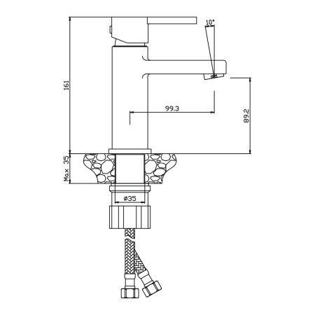 Смеситель для раковины TORRES 17100TR Смеситель для раковины TORRES 17100TR